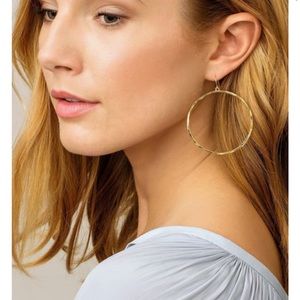 Gorjana G Ring Hoop Earrings Gold